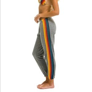 Aviator nation sweatpants heather grey NWT